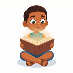 Latinito leyendo un libro